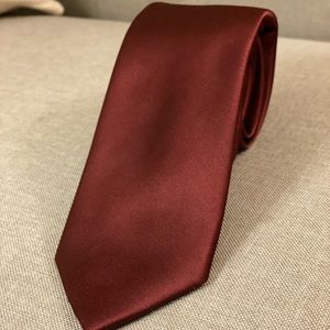 EXPRESS Burgundy Solid Tie